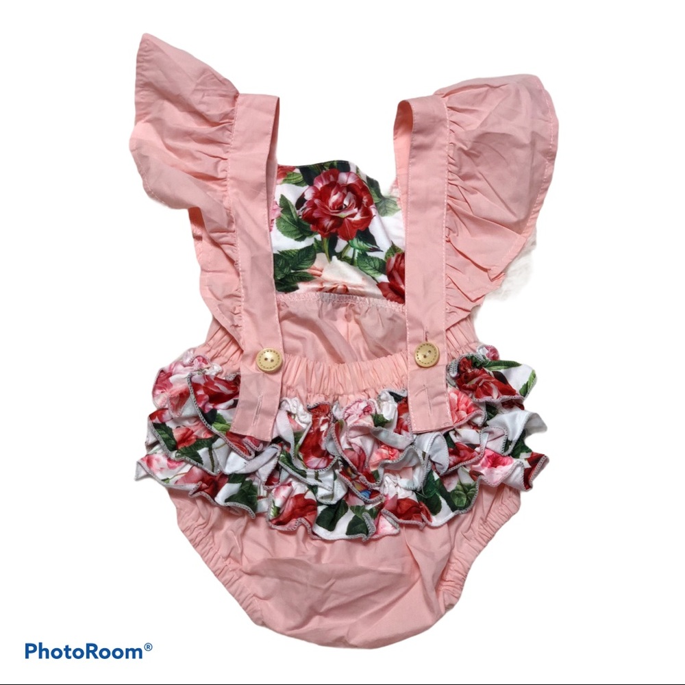ADORABLE BOUTIQUE FLORAL ROMPER - Picture 2 of 3
